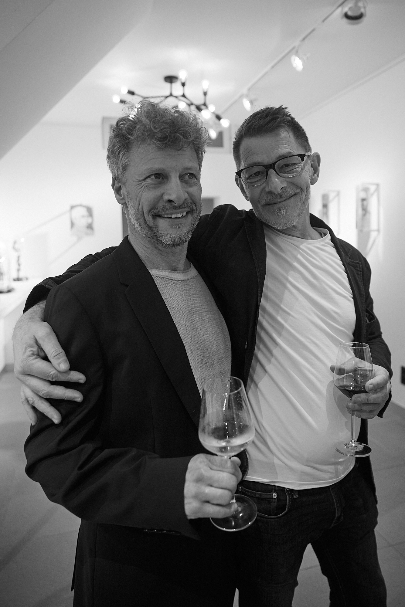 Two visitors during The Second Coming at Galerie De Ruimte